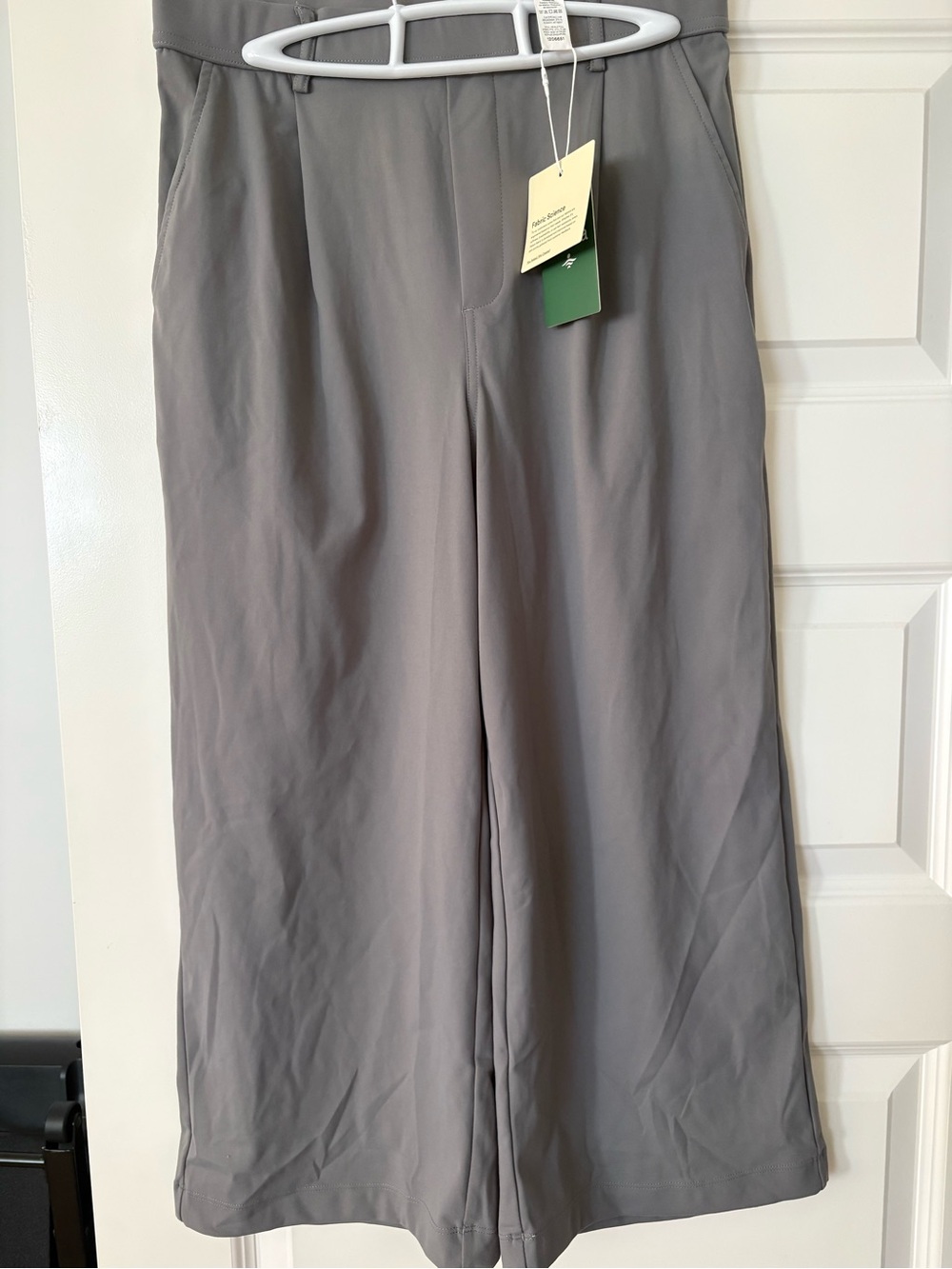 HALARA Gray High-Rise Wide Leg Pants